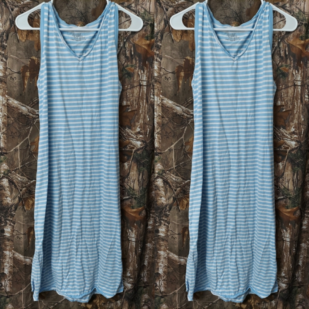 Striped midi dress